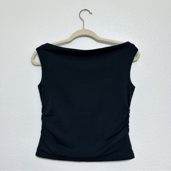 J. Crew Off-the-Shoulder Tank Top in Black - Picture 5 of 5